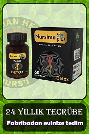 Fit X Plus 60 Süzen Poşet Çay + Fit X Slim 60 Kapsül Detox Seti