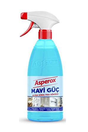 Asperox Mavi Güç Mutfak-Banyo Pas ve Kireç Çözücü Sprey 1 lt