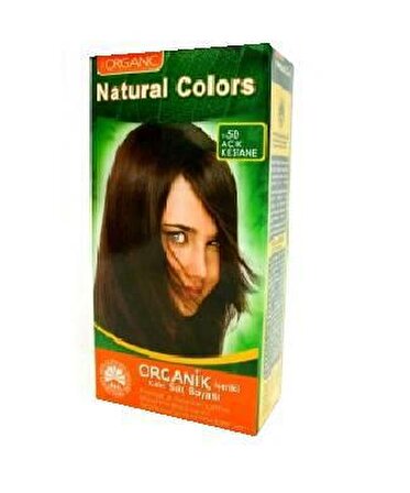 Natural Colors 5D Açık Kestane Organik Saç Boyası