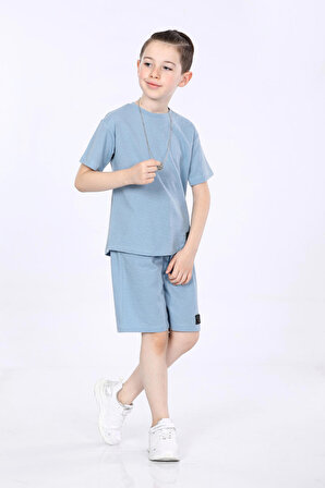 Mornio Erkek Çocuk T-shirt ve Şort 2 li Takım VF24KMR5104142