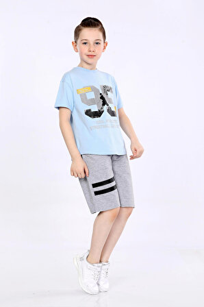 Mornio Erkek Çocuk T-shirt ve Şort 2 li Takım VF24KMR5100506