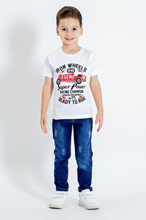Hola Kids Erkek Çocuk Yağmurluk-Pantolon ve Tişört 3 lü Takım HLK5060154
