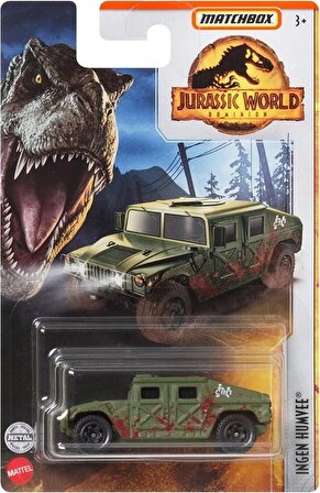 Matchbox Jurassic World Tekli Araçlar FMW90 HBH13 Ingen Humvee