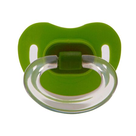 Tombik %0 BPA Silikon Damaklı Emzik 3 Ay+ / Yeşil