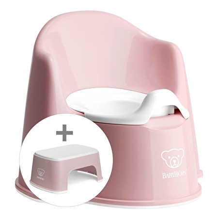 BabyBjörn Eğitici Koltuk Oturak & Safe Step Banyo Basamağı / Powder Pink