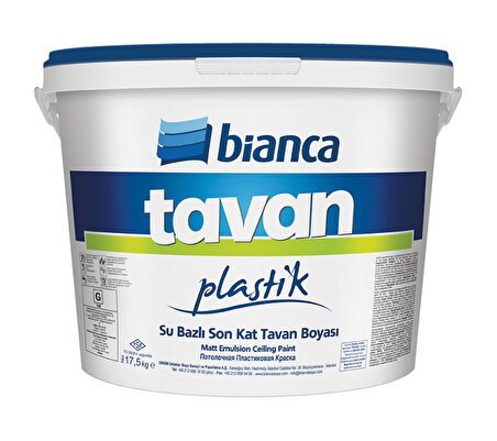Bianca Tavan Boyası Plastik 17,5 Kg