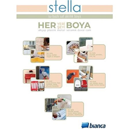 Bianca Stella Su Bazlı Akrilik Boya 0.5 lt İç Cephe Boyası Antik Beyaz