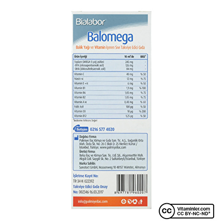 Biolabor Balomega 200 mL - BAL/PORTAKAL