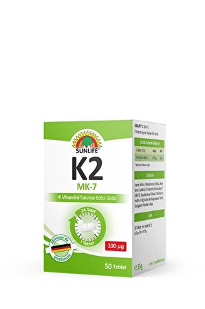 Sunlife K2 MK-7 50 Tablet