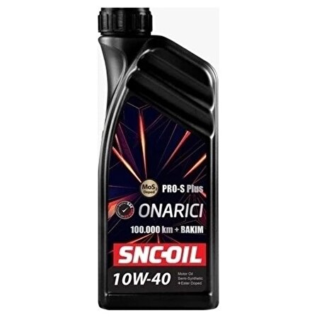 Snc Oil 100.000 Km+ Pro S Plus Onarıcı 10W-40 1 Litre Motor Yağı