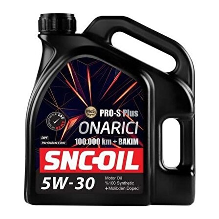 Snc Oil 100.000 Km+Pro-S Plus Onarıcı 5W-30 4 Litre Motor Yağı