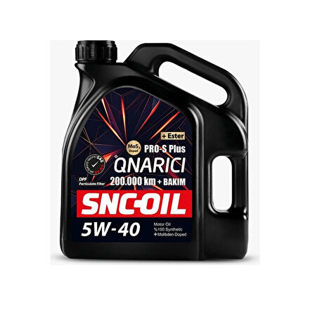 Snc Oil 200.000 Km+ Bakım Pro-S Plus 5W-40 4 Litre Onarıcı Motor Yağı