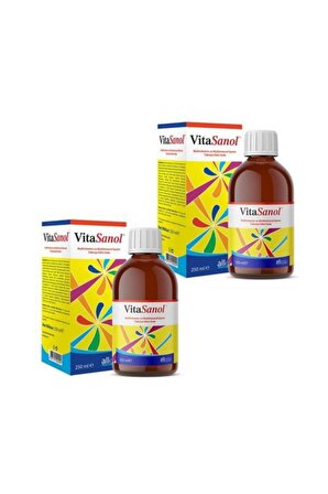 Vitasanol Multivitamin Multimineral Şurup 250 ml 2 Kutu