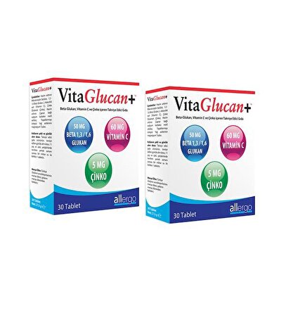 Vitaglucan Beta-Glucan 30 Kapsül 2 Kutu