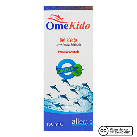Allergo OmeKido Omega 3 Balık Yağı 150 mL - PORTAKAL