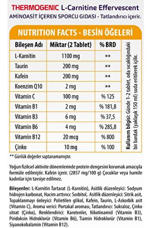 Torq Nutrition Thermogenic Potakal Aromalı Tablet 1100 mg