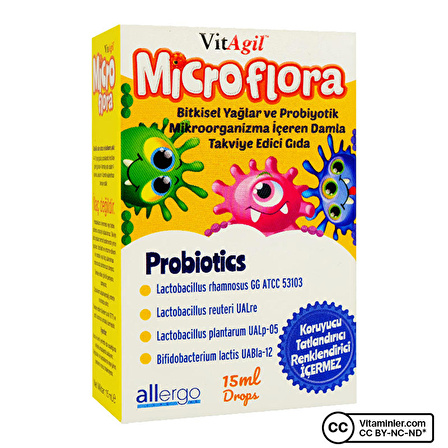 Allergo VitAgil Microflora Probiyotik Damla 15 mL - AROMASIZ