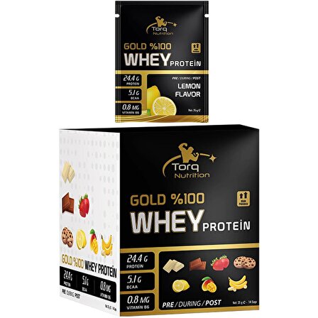 Torq Nutrition Gold Whey Protein 35 Gr x 14 SAŞE - Limon