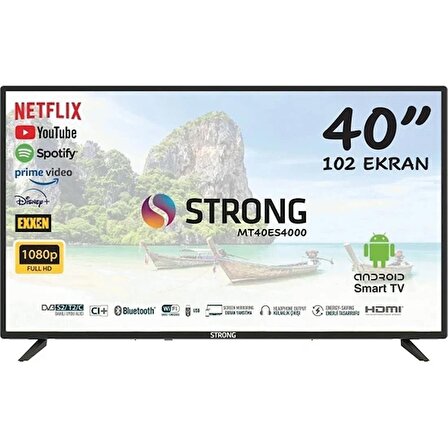 Strong ML40ES4000 40’’ 102CM Ekran Full Hd Uydu Alıcılı Android 13 Smart LED Tv
