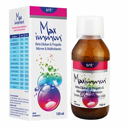 Max Immun Multivitamin Sıvı Takviye Edici Gıda 150 ml - Şurup