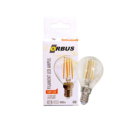 Orbus Orb-PC45 4W CLEAR AMPUL E14 400Lm
