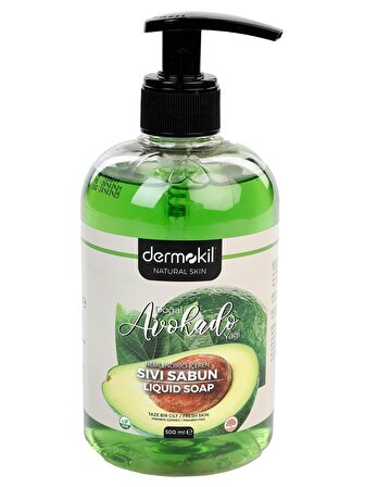 DERMOKİL Avokado Özlü Doğal Sıvı Sabun 500 ml