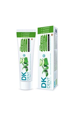 Dermokil DK Dent Aloe Vera Aromalı Beyazlatma Florürsüz Diş Macunu 75 ml 