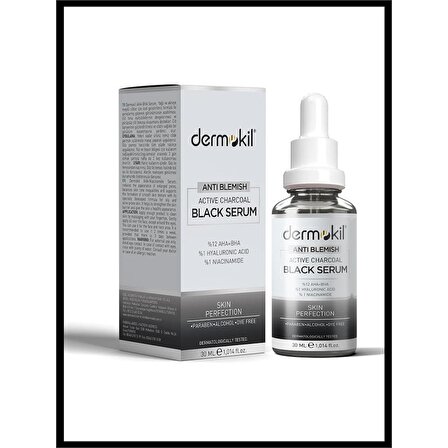 DERMOKİL Antı Blemısh Active Charcoal Black Serum 30 ml