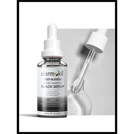 DERMOKİL Antı Blemısh Active Charcoal Black Serum 30 ml