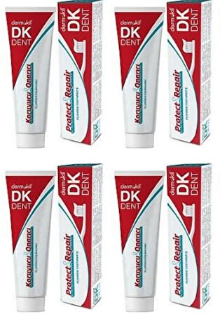 Dermokil DK Dent Florürlü Koruyucu Onarıcı Diş Macunu 4 x 100 ML