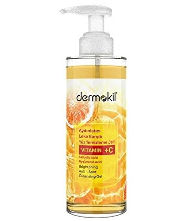 Dermokil Yüz Temizleme Jeli Aydınlatıcı Leke Karşıtı 300 Ml