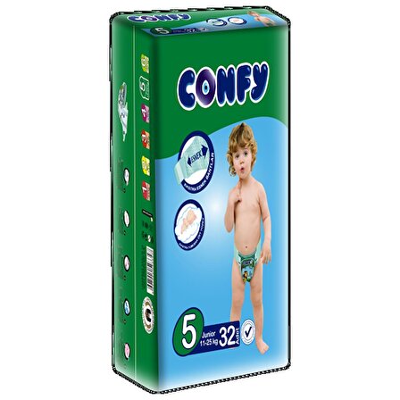 Confy 5 Numara Junior 32'li Bel Bantlı Bez