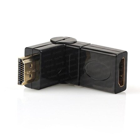 Dark DK-HD-AMXF270 HDMI to HDMI Erkek-Dişi 270 Derece Dirsek Dönüştürücü Adaptör