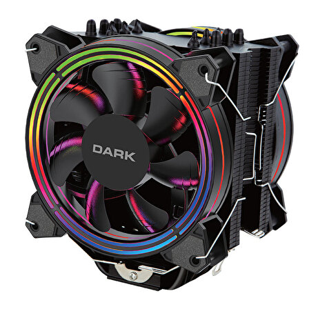 Dark DKCCX128 X128 Freezer 2x12 cm Fixed RGB Led Kule Tipi Intel Amd Soğutucu Fan
