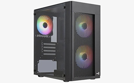 AEROCOOL  HEXFORM 500W 3x12CM FAN PENCERELİ USB3.0 mATX KASA AE-HEXFR-500