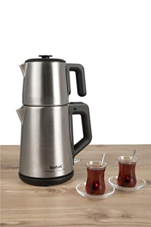Tefal Magic Tea XL 1650 W Çelik 1.8 lt Elektrikli Çay Makinesi 