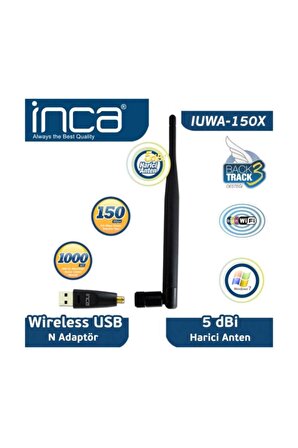 Iuwa-150x 150 Mbps 11n Harici 5dbi Anten Wireless Adaptör