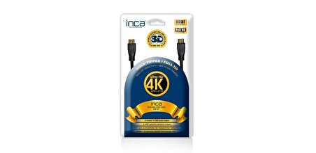 Inca IHS-05 5 Metre Altın Uçlu 4K Ultra HD 3D HDMI Kablo