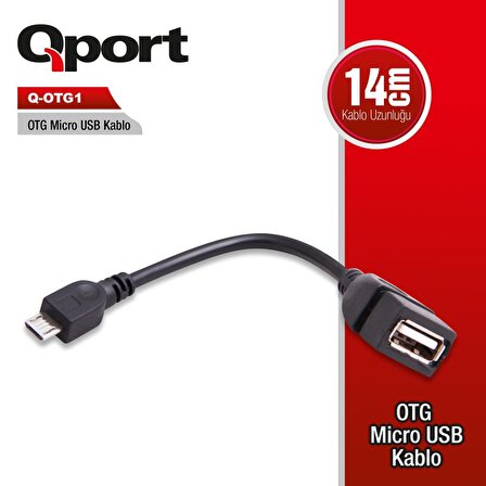 QPORT Q-OTG1 OTG MICRO USB=-- USB ÇEVİRİCİ