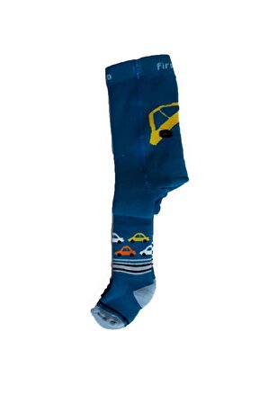 Erkek Bebek/Çocuk Havlu Renkli Desenli Külotlu Pamuk Çorap 