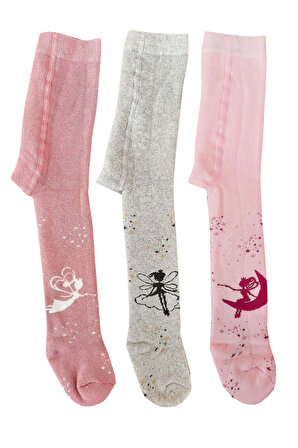 3lü Kız Bebek/Çocuk Havlu Külotlu Çorap Pamuklu Kışlık Kalın 