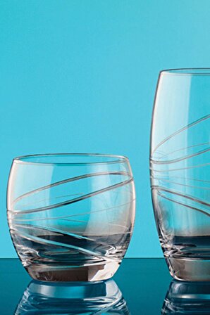 Kcd Samanyolu Kesme El Dekor Yaldızlı 6 Adet Desenli Su Bardağı Takımı