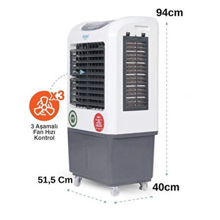 Kabel KBL-MN2500 Mini Rest Evaporatif Taşınabilir Soğutucu - Yeni Seri Sulu Soğutucu