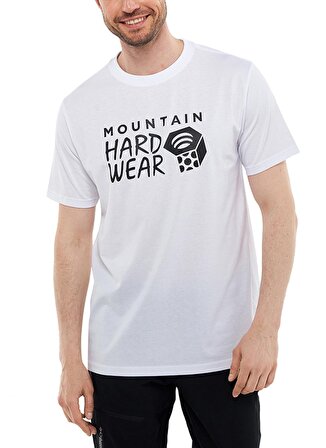 Mountain Hardwear O Yaka Baskılı Beyaz Erkek T-Shirt 9110001100 MT0001