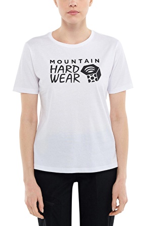 Mountain Hardwear O Yaka Baskılı Beyaz Kadın T-Shirt 9110121100 MT0024