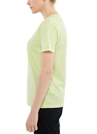 Mountain Hardwear O Yaka Baskılı Sarı Kadın T-Shirt 9110121783 MT0024