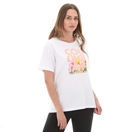 Columbia Csc W Floral Blur Ss Tee Beyaz T-Shirt