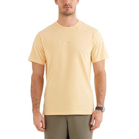 Columbia  Csc M Bar Split Graphic Ss Tee Sarı Erkek T-Shirt