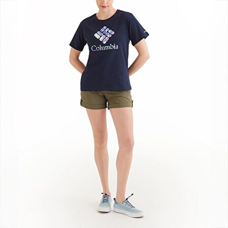Columbia CSC Gem Wisterian Kadın Kısa Kollu T-shirt Lacivert CS0367-466