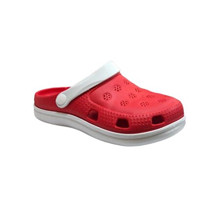 Akınal Bella E250 Kırmızı Kadın Hastane Sabo Terlik Sandalet